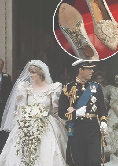 حذاء زفاف الأميرة ديانا