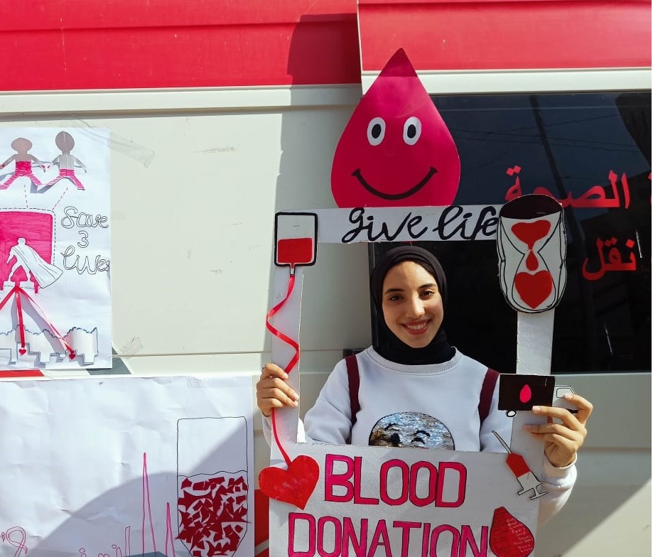 حملة للتبرع بالدم بجامعة كفر الشيخ