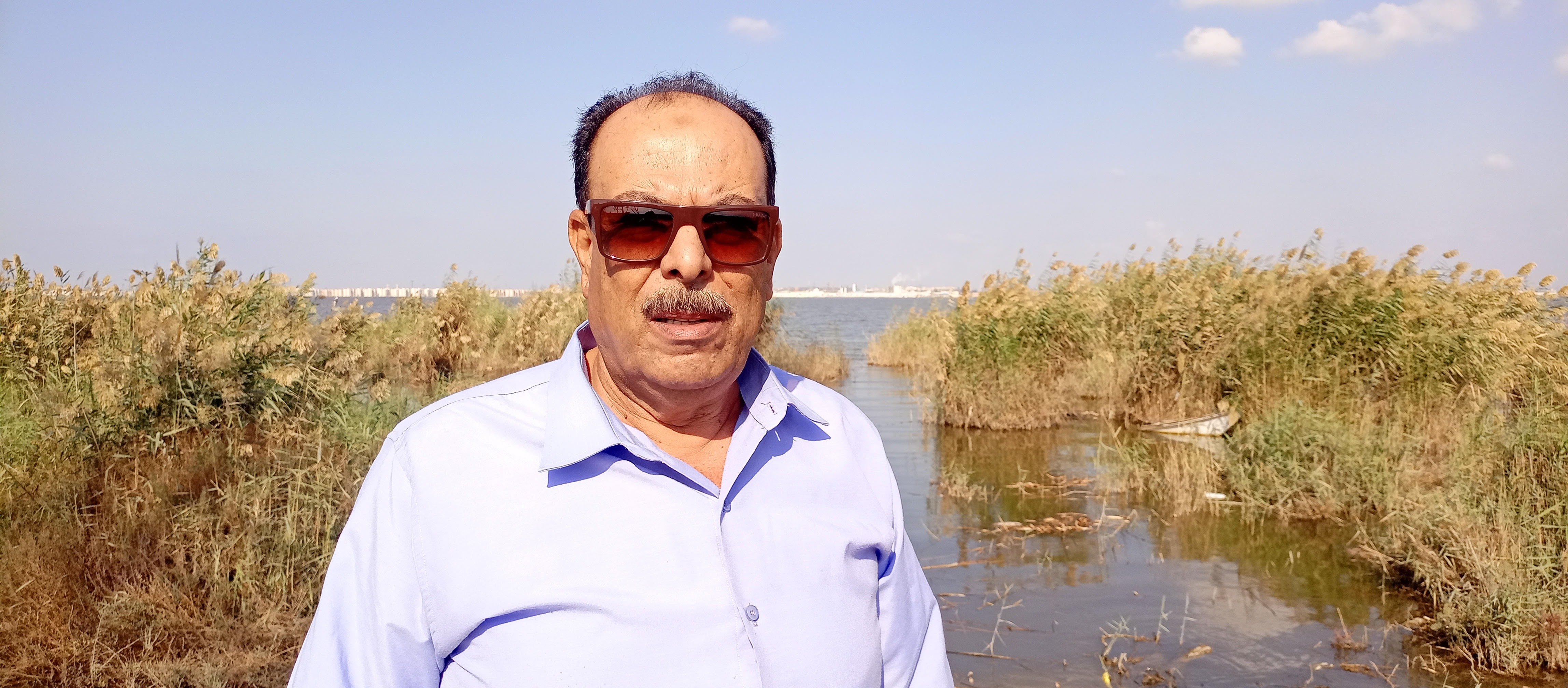 المهندس مجدى زاهر المدير التنفيذى لبحيرة المنزلة