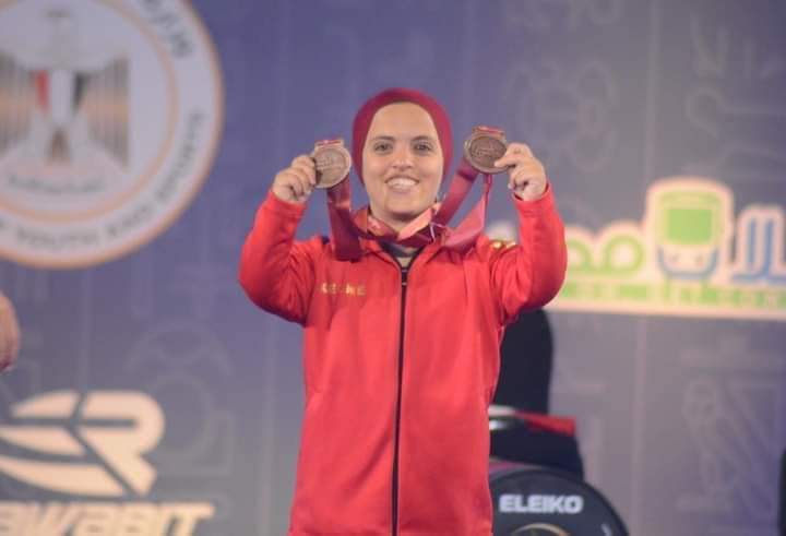 بطلة مصر في بطولة إفريقيا لرفع الأثقال للبارالمبياد