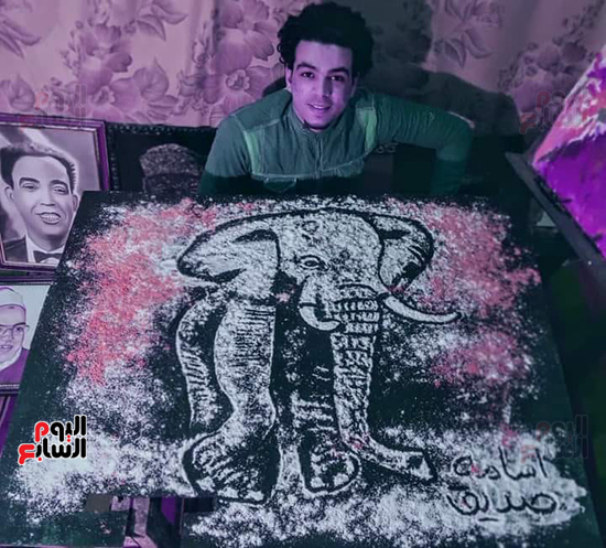رسمه-لفيل-من-ابدعات-اسامه-صديق