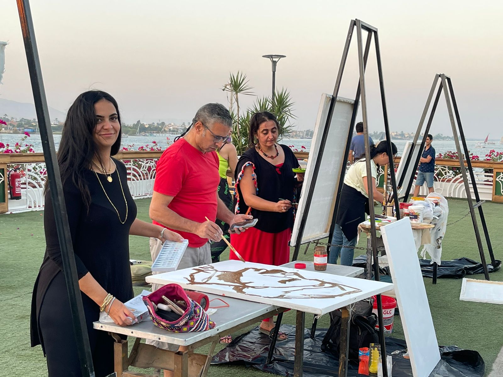 فعاليات ملتقي النيل الدولي للفنون بمدينة الأقصر