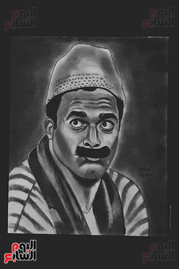 رسمه-لاحمد-زكي-من-ابداعات-اسامه-صديق