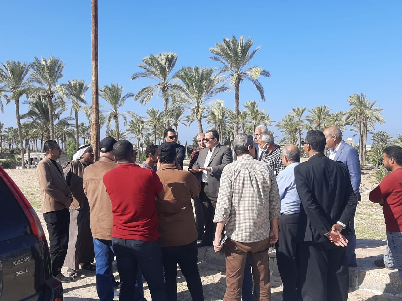 نائب محافظ شمال سيناء يتفقد محاور طرق الشيخ زويد