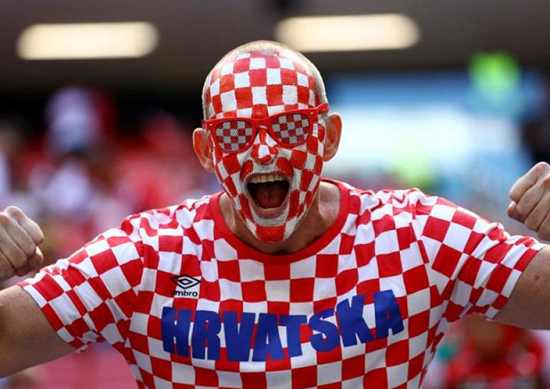 أحد مشجعين كرواتيا