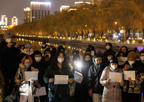 مظاهرات فى شوارع الصين