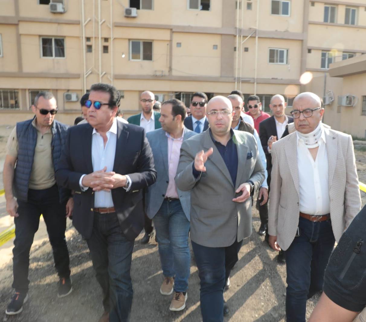 وزير الصحة ومحافظ بنى سويف يتفقدان أعمال تطوير مستشفى الصدر (2)