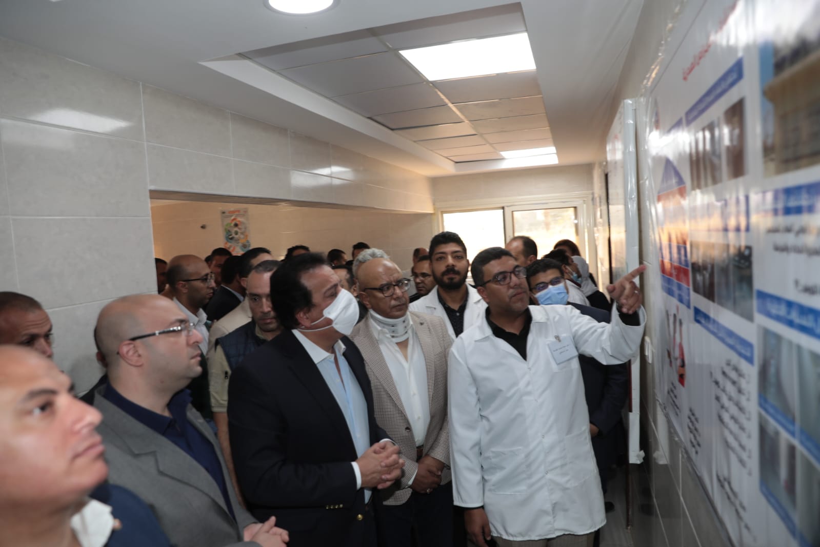 وزير الصحة ومحافظ بنى سويف يتفقدان أعمال تطوير مستشفى الصدر (10)