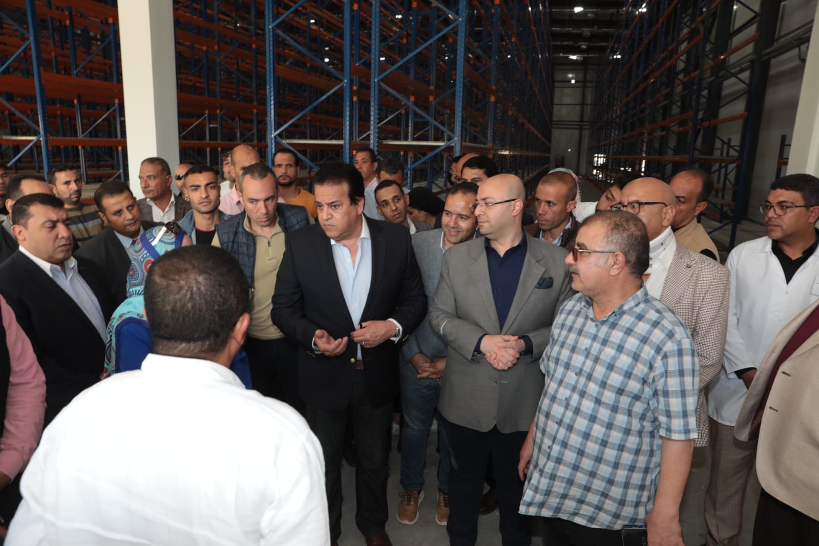 وزير الصحة ومحافظ بنى سويف يتفقدان أعمال تطوير مستشفى الصدر (7)
