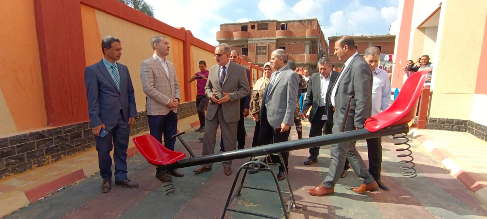 محافظ كفر الشيخ يفتتح مدرسة حسن الجمال (1)