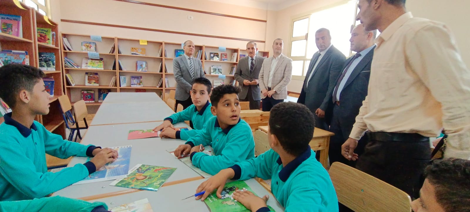 محافظ كفر الشيخ يفتتح مدرسة حسن الجمال (4)