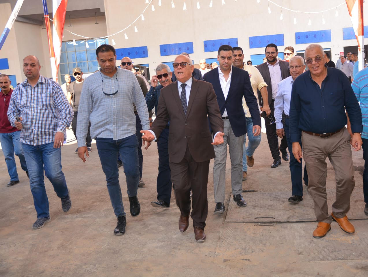محافظ بورسعيد يتابع الجراج متعدد الطوابق بحى  العرب