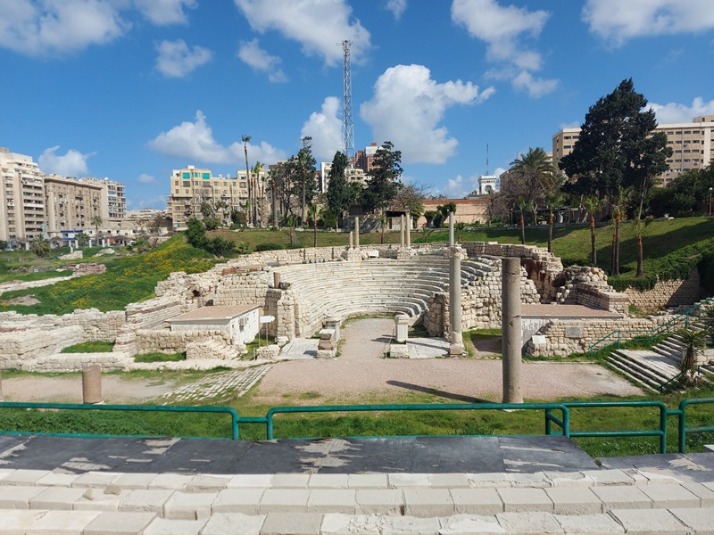 المسرح الرومانى وسط الاسكندرية