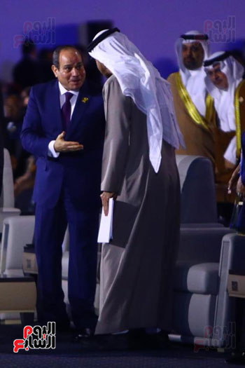 الرئيس السيسي مع الشيخ محمد بن زايد