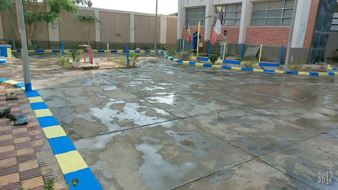 جانب من تجميل محطات مياه الشرب ببورسعيد