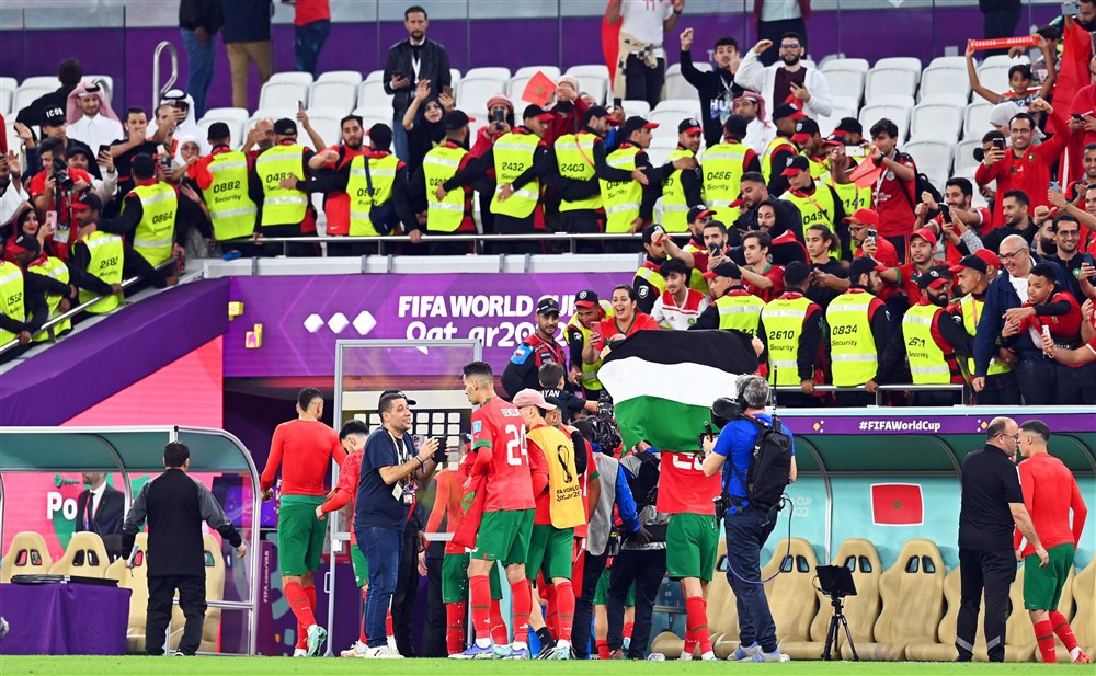 احتفالات لاعبى المغرب  (1)