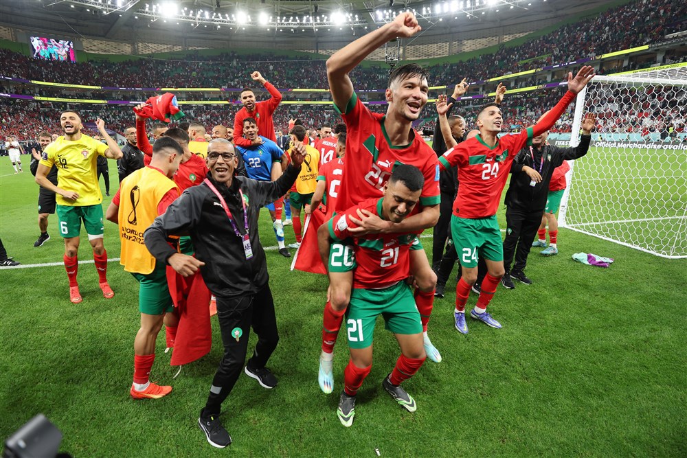 احتفالات لاعبى المغرب  (13)