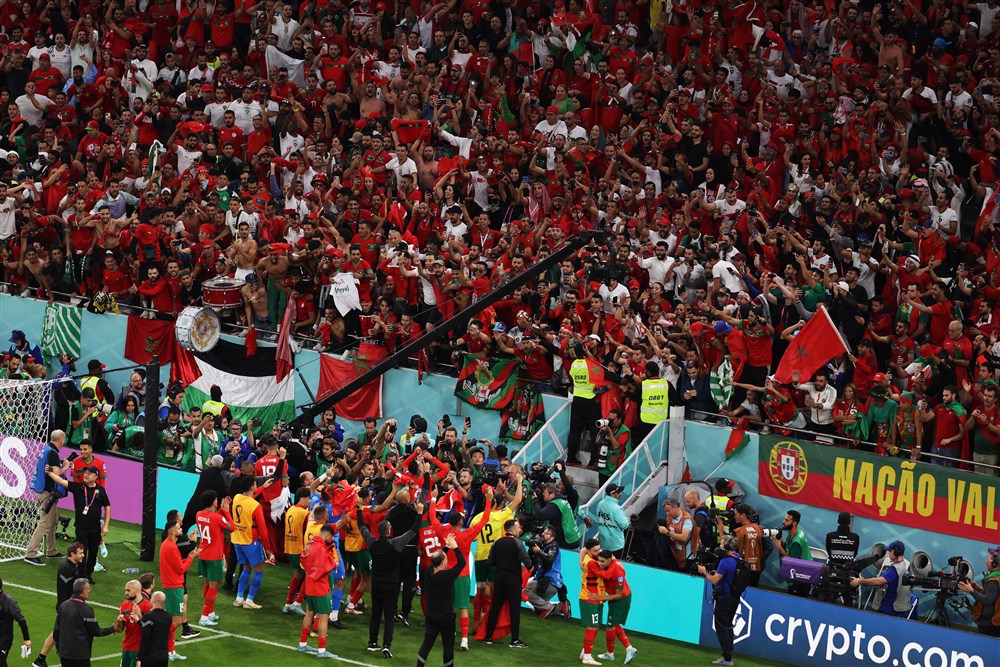 احتفالات لاعبى المغرب  (4)