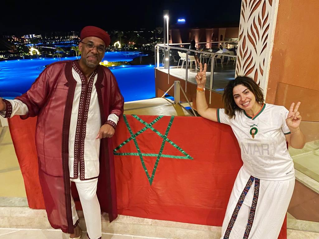 الاحتفال بفوز المغرب 