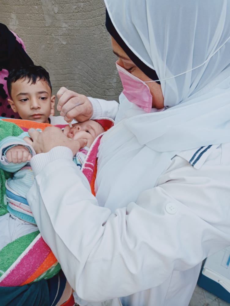 حملة التطعيم ضد شلل الأطفال بمحافظة الإسماعيلية