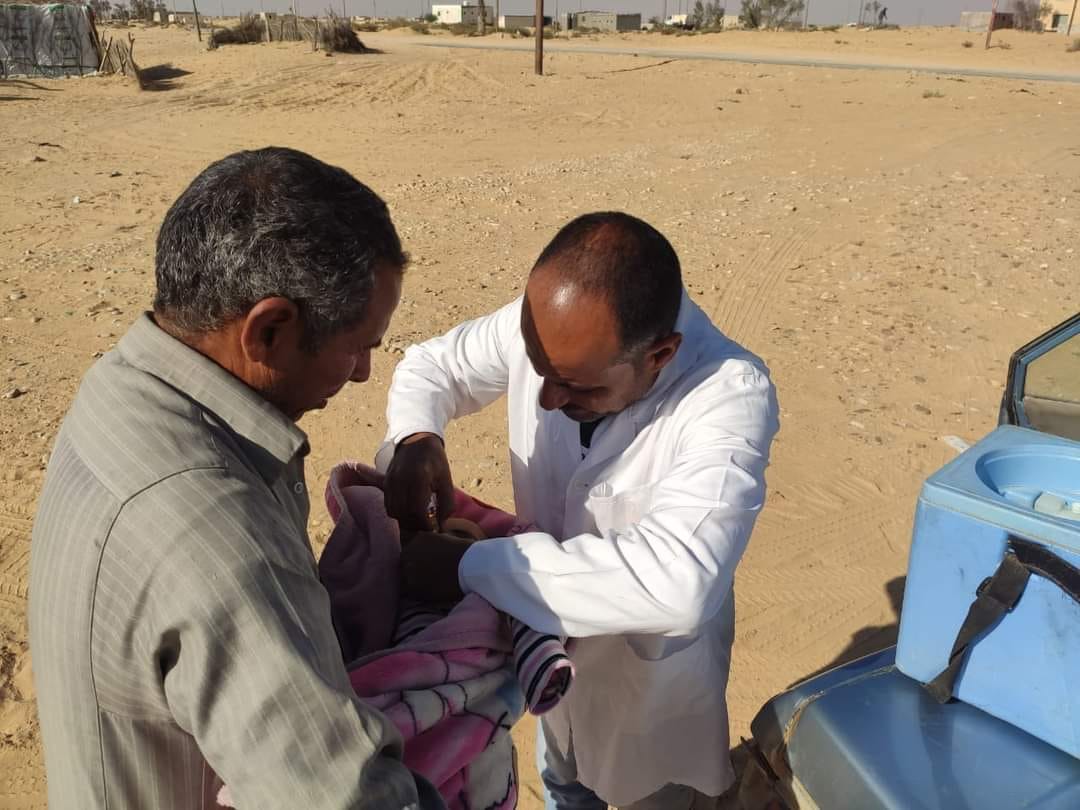 حملات لتطعيم بوسط سيناء