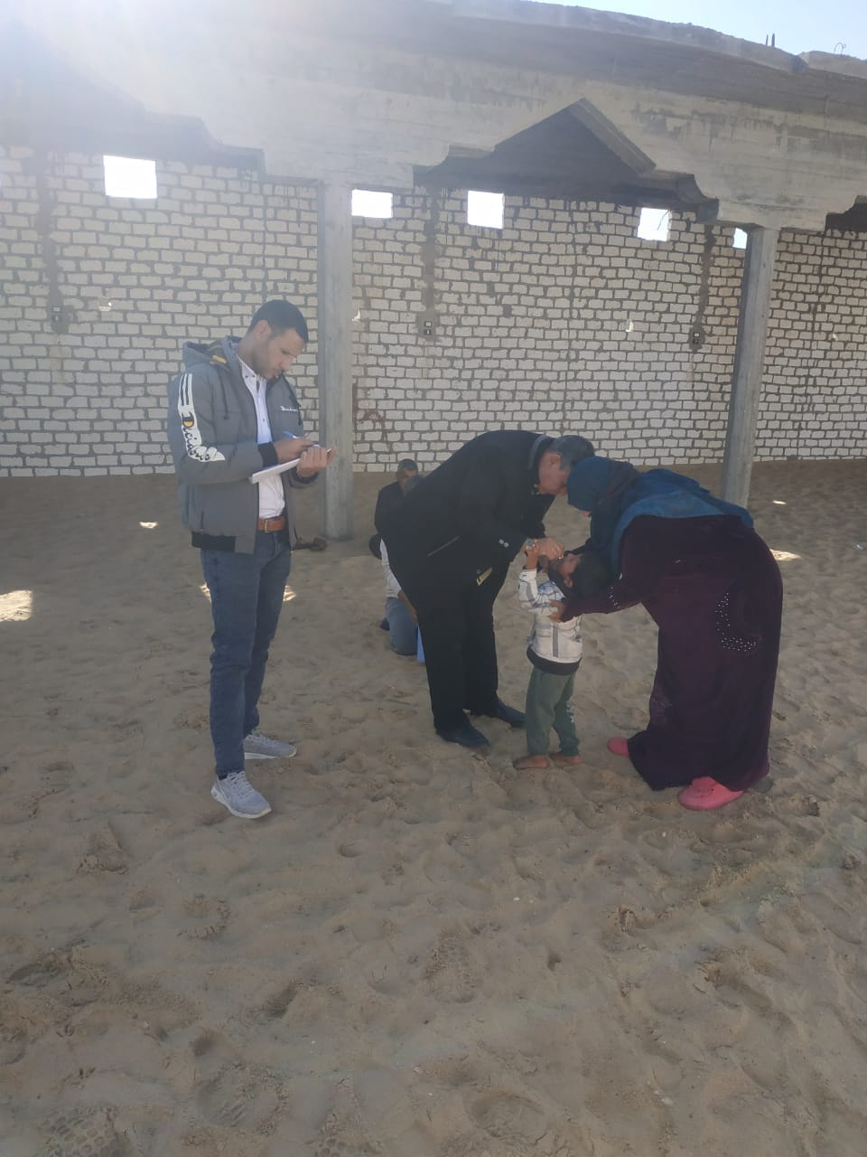 من حملة التطعيم ببئر العبد