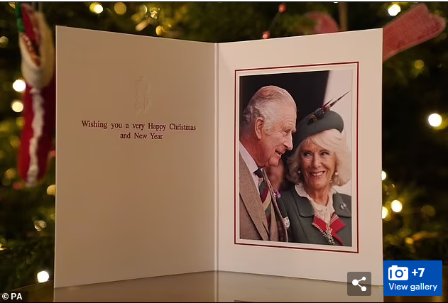 بطاقة عيد الميلاد للملك تشارلز