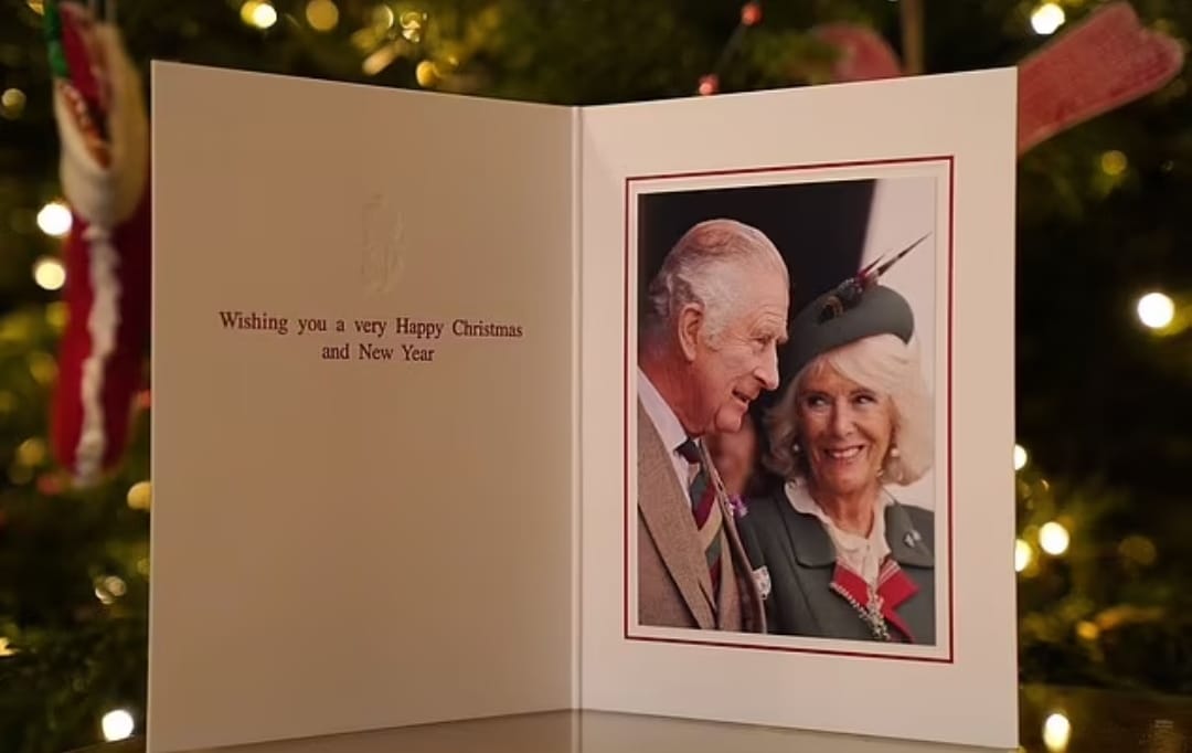 بطاقة تهنئة عيد الميلاد الملكية