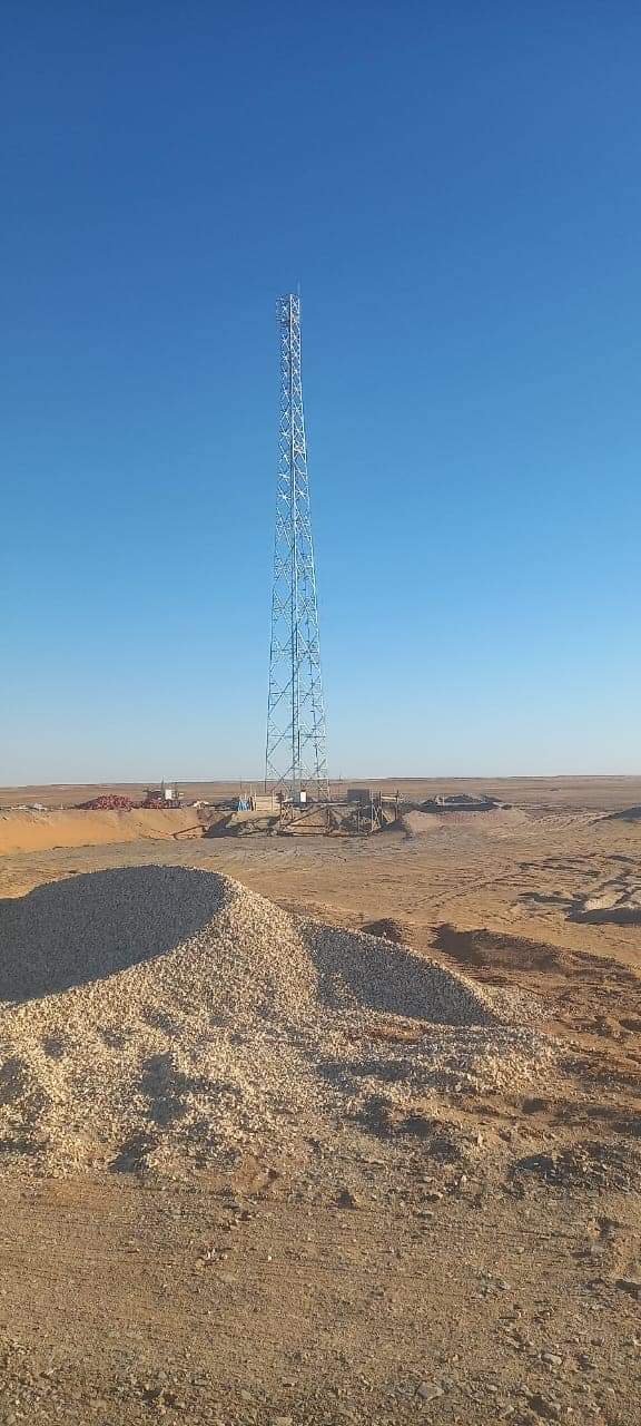 أعمال توصيل خدمة الإتصالات بمنطقة قرى درب الأربعين (1)