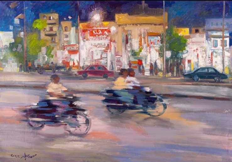 ليالي المدينة للفنان محمد عبلة (2)