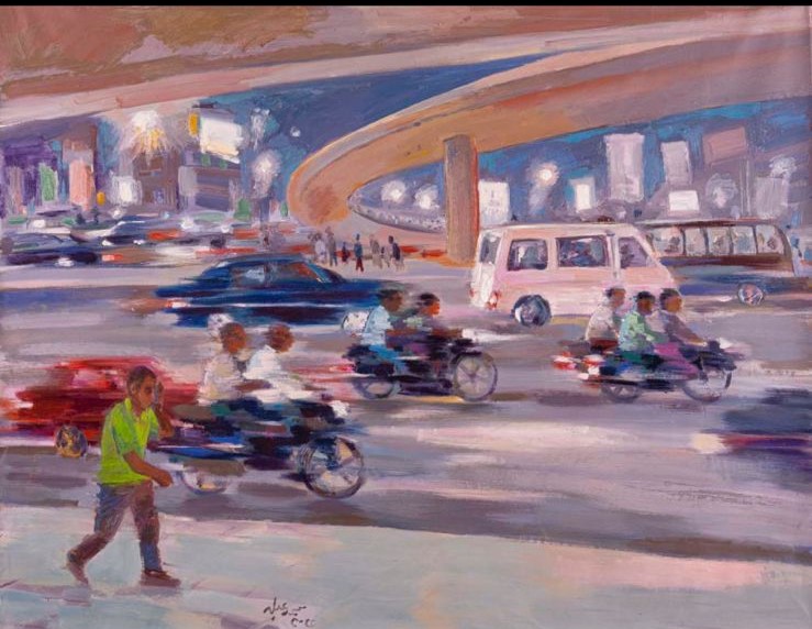 ليالي المدينة للفنان محمد عبلة (3)