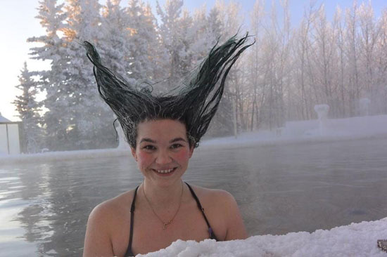 الشعر المجمد مسابقات الشتاء في كندا (2)