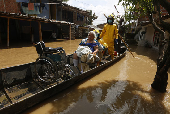 أمطار-غزيرة-تسبب-فيضانات-في-كالي-،-كولومبيا