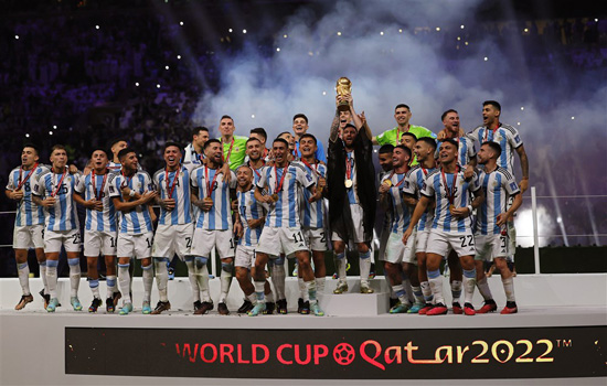 احتفال الأرجنتين بكأس العالم
