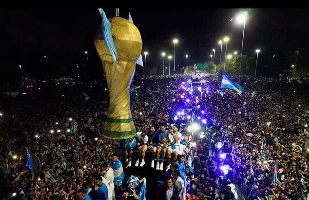 احتفالات الفوز بكأس العالم فى الأرجنتين