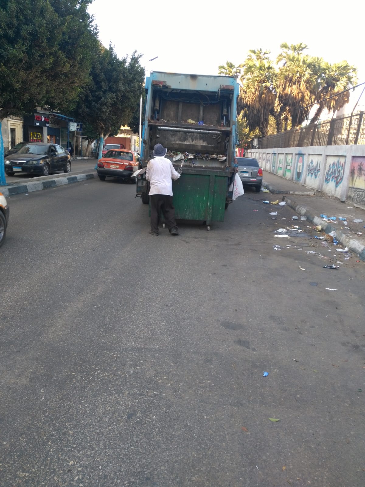 جانب من رفع المخلفات والقمامة على مستوى قرى ومدن الاسماعيلية  (10)