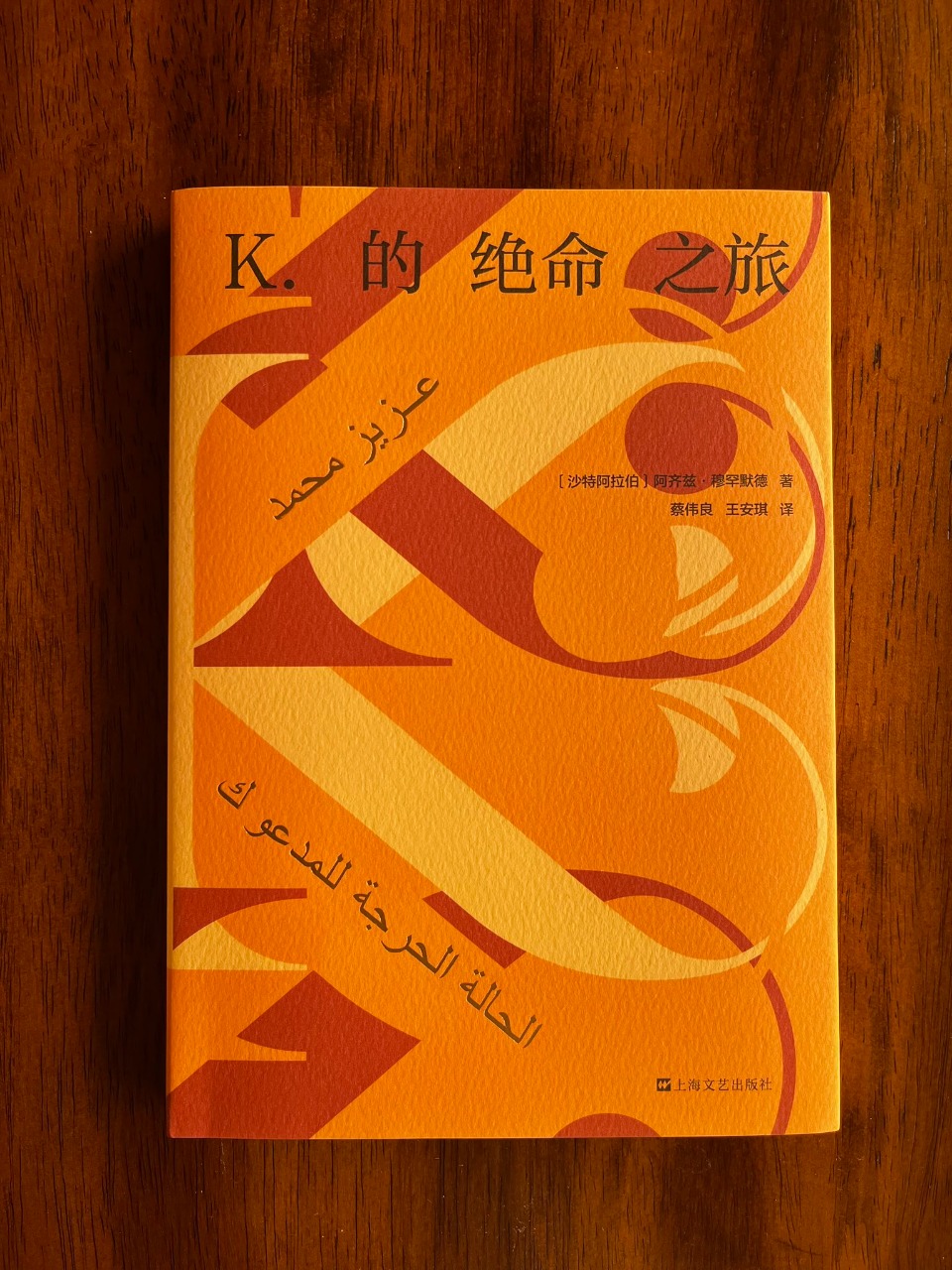 غلاف الترجمة الصينية لرواية الحالة الحرجة للمدعو ك