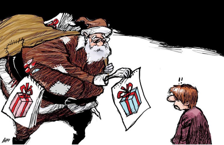 كاريكاتير بابا نويل الشرق الأوسط