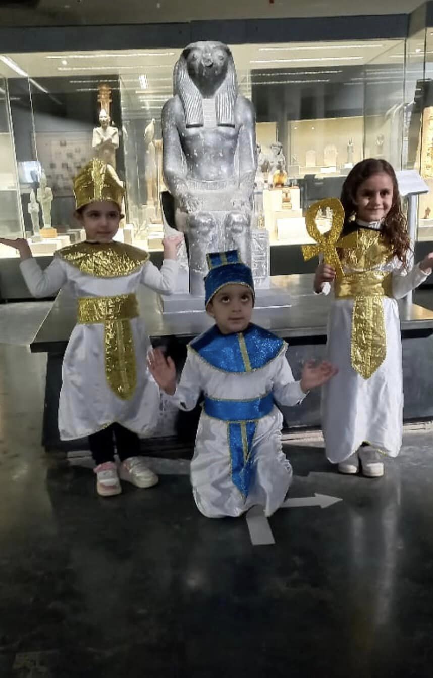 جانب من زيارة الاطفال لمتحف كفر الشيخ