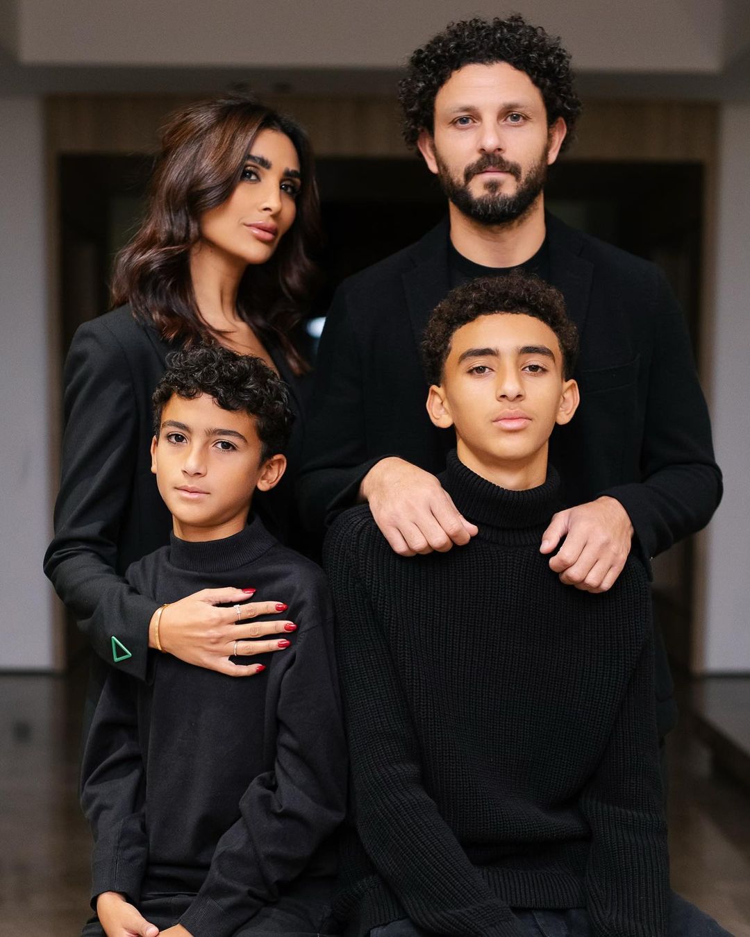 حسام غالي وعائلته