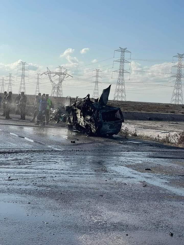 حادث طريق كفر الشيخ الساحلى