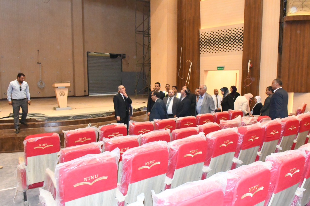 جانب من زيارة لجنة المجلس الأعلى للجامعات لجامعة الإسماعيلية الجديدة الأهلية  (3)