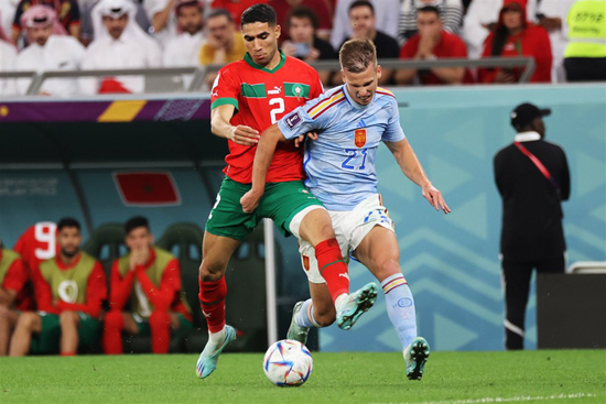 مباراة المغرب واسبانيا (3)