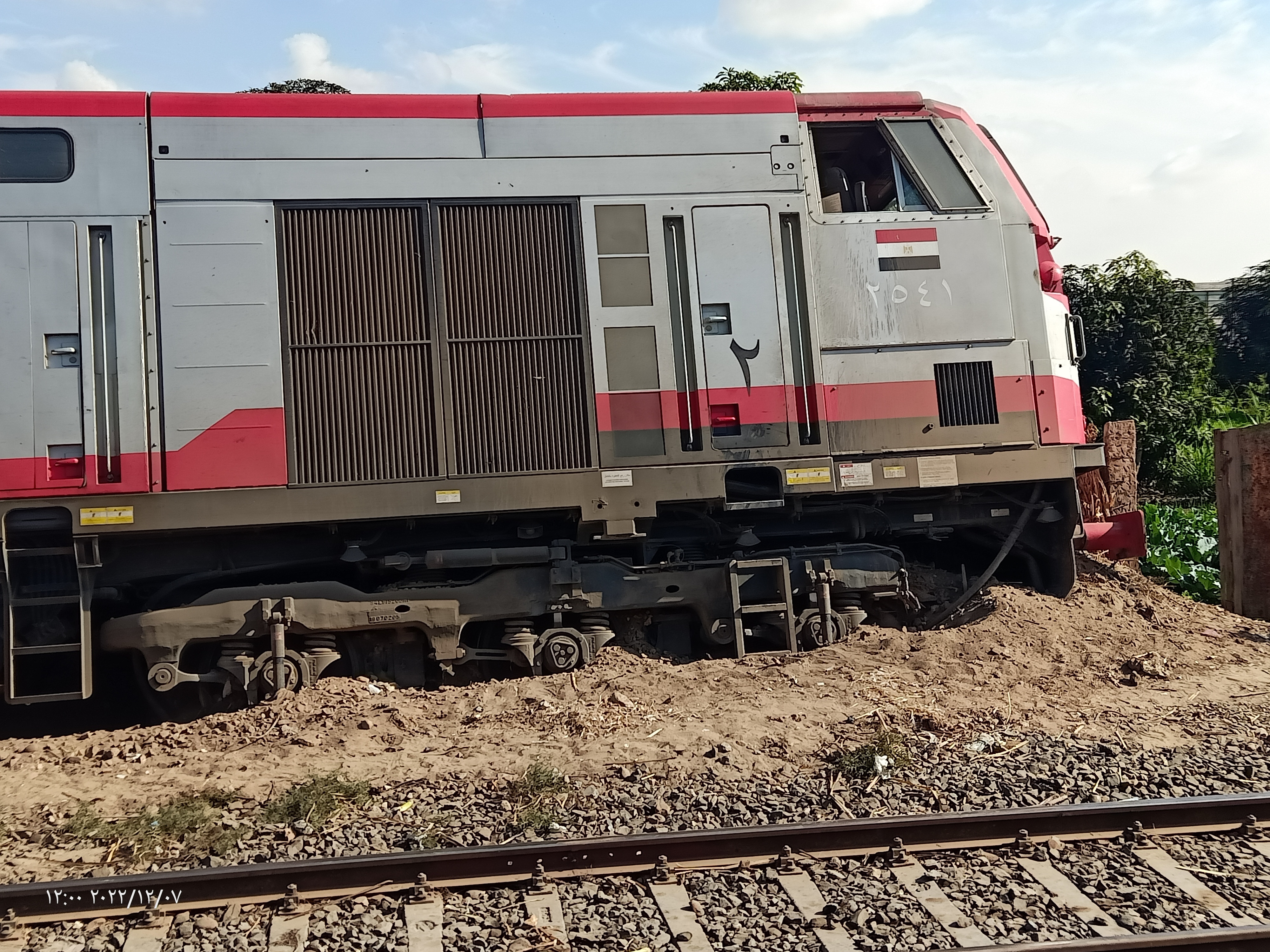 خروج قطار «بورسعيد - سوهاج » عن القضبان بمحطة القنطرة غرب  (4)