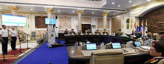 الرئيس السيسى يشهد بيانات ودرجات الطلاب المتقدمين للكليات العسكرية  (7)