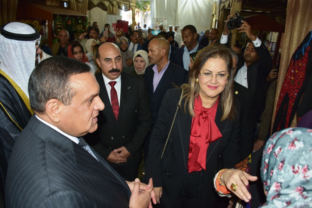 افتتاح معرض أيادى مصر بحضور وزراء التخطيط والتنمية المحلية وشئون مجلس الوزراء الإماراتى ومحافظ أسوان (4)