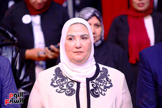 الدكتورة نيفين القباج وزيرة التضامن الاجتماعى ورئيس مجلس إدارة صندوق مكافحة وعلاج الإدمان والتعاطى