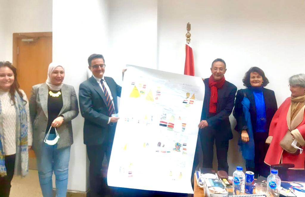 خلال استلام اللوحات