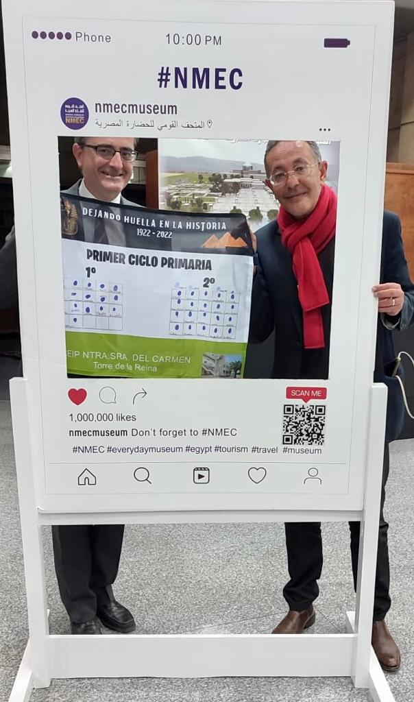 الدكتور أحمد غنيم والمستشار الثقافي الإسباني 1