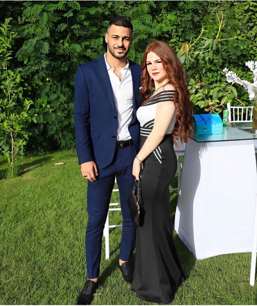 احمد بيكهام وزوجته سلمى